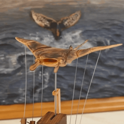 Handcrafted Wooden Manta Ray